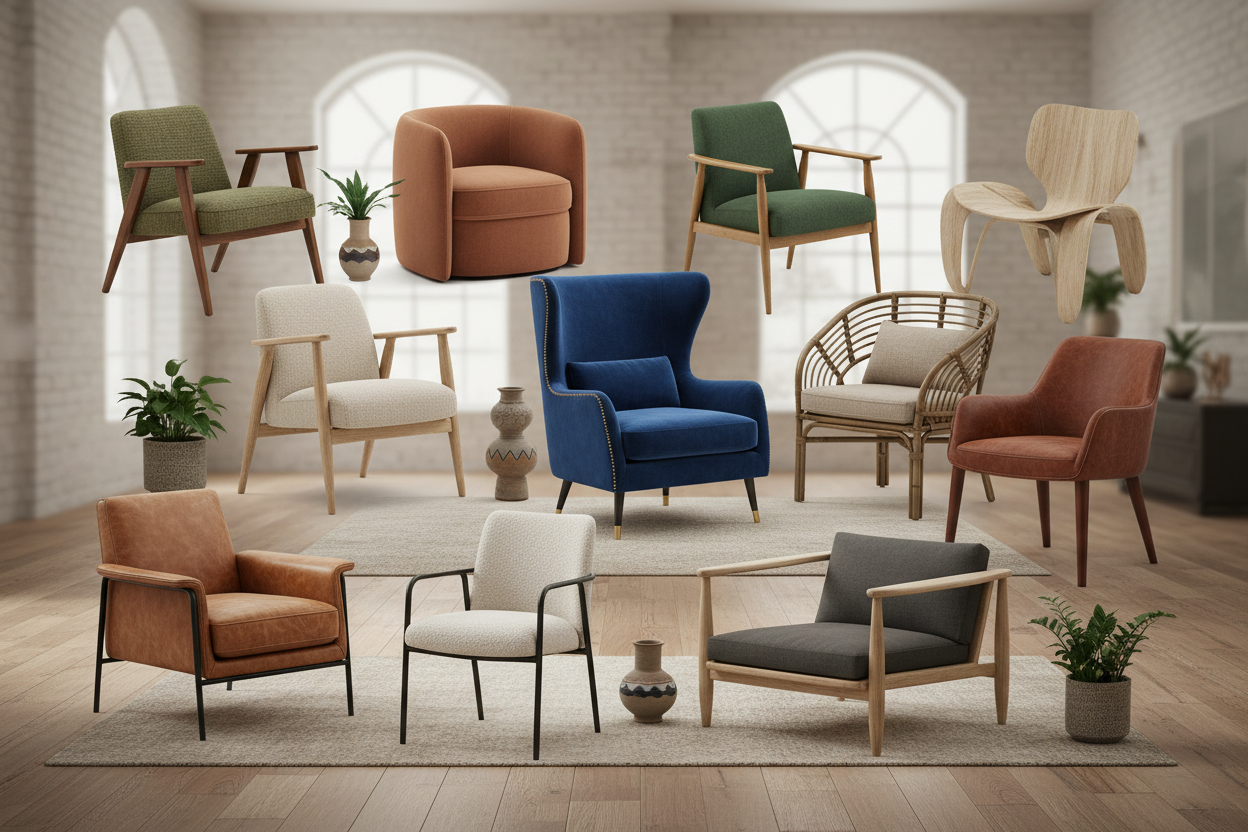 10 Chair Styles That Define Modern Living Rooms