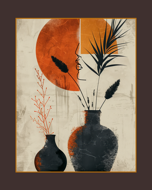 Terracotta Stillness Drawing