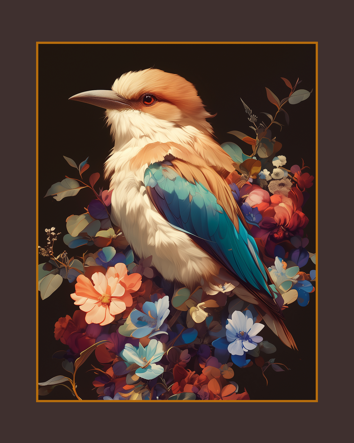 Botanical Bird Illustration