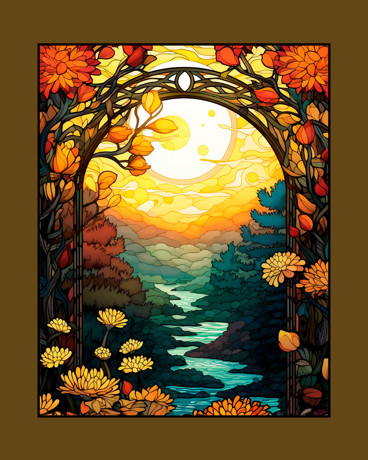 Golden River Illustration