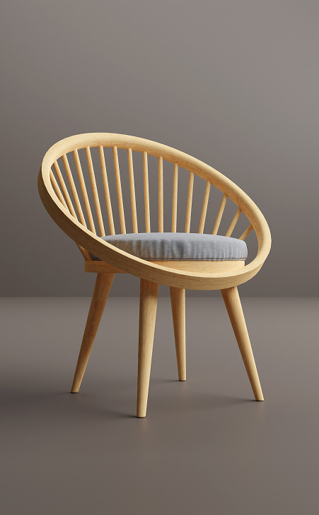 Modern minimalist lounge chair crafted for everyday relaxation