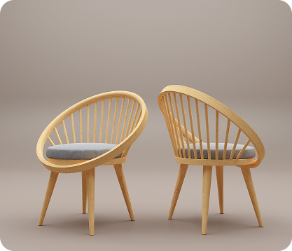 Modern minimalist lounge chair crafted for everyday relaxation