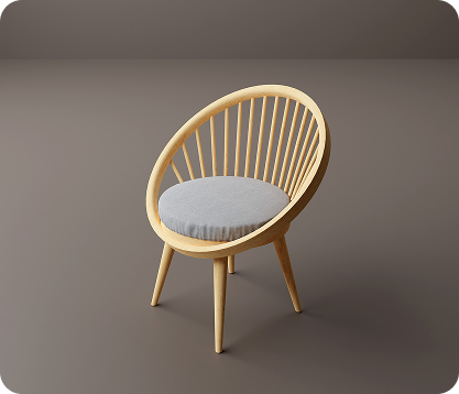 Modern minimalist lounge chair crafted for everyday relaxation