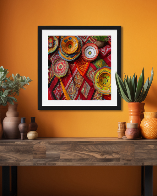 Festive Mosaic Illustration