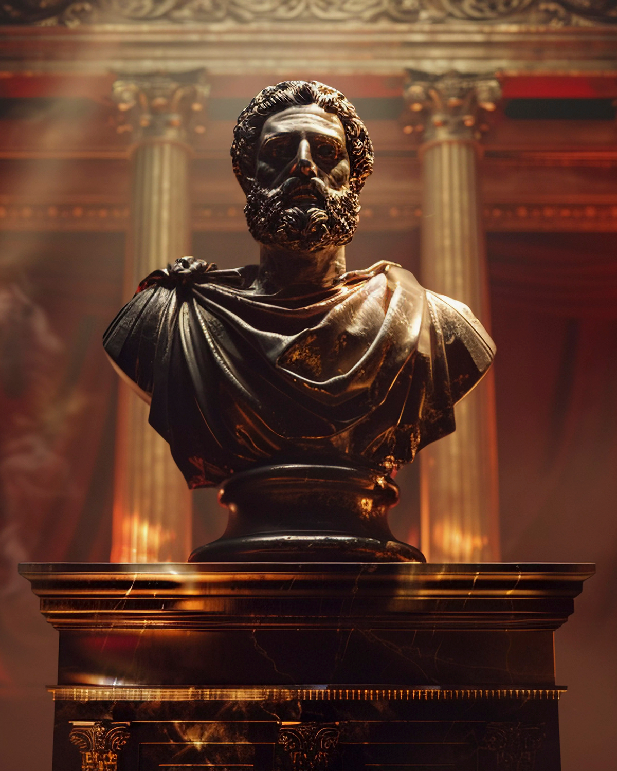 Regal Philosopher Bust
