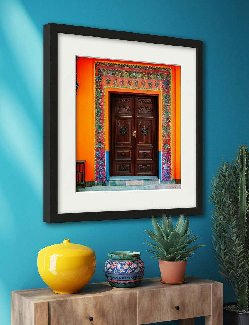Heritage Doorway Art, left-angle view