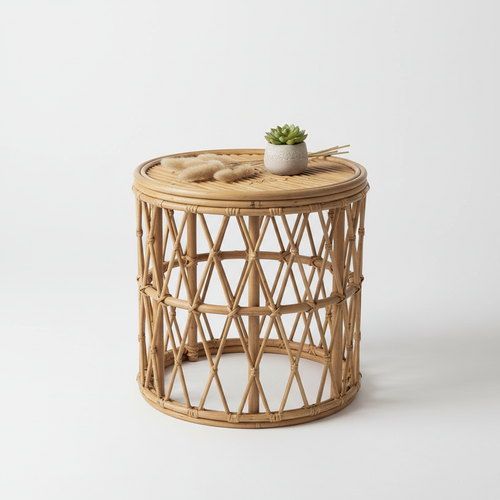 Rattan Side Table
