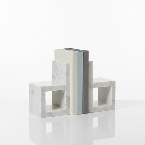 Marble Bookends