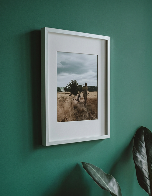 Quiet Meadow Art, left-angle view