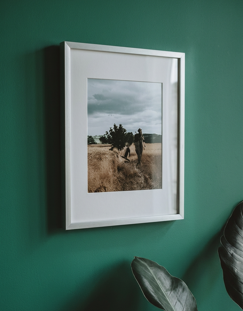 Quiet Meadow Art, right-angle view