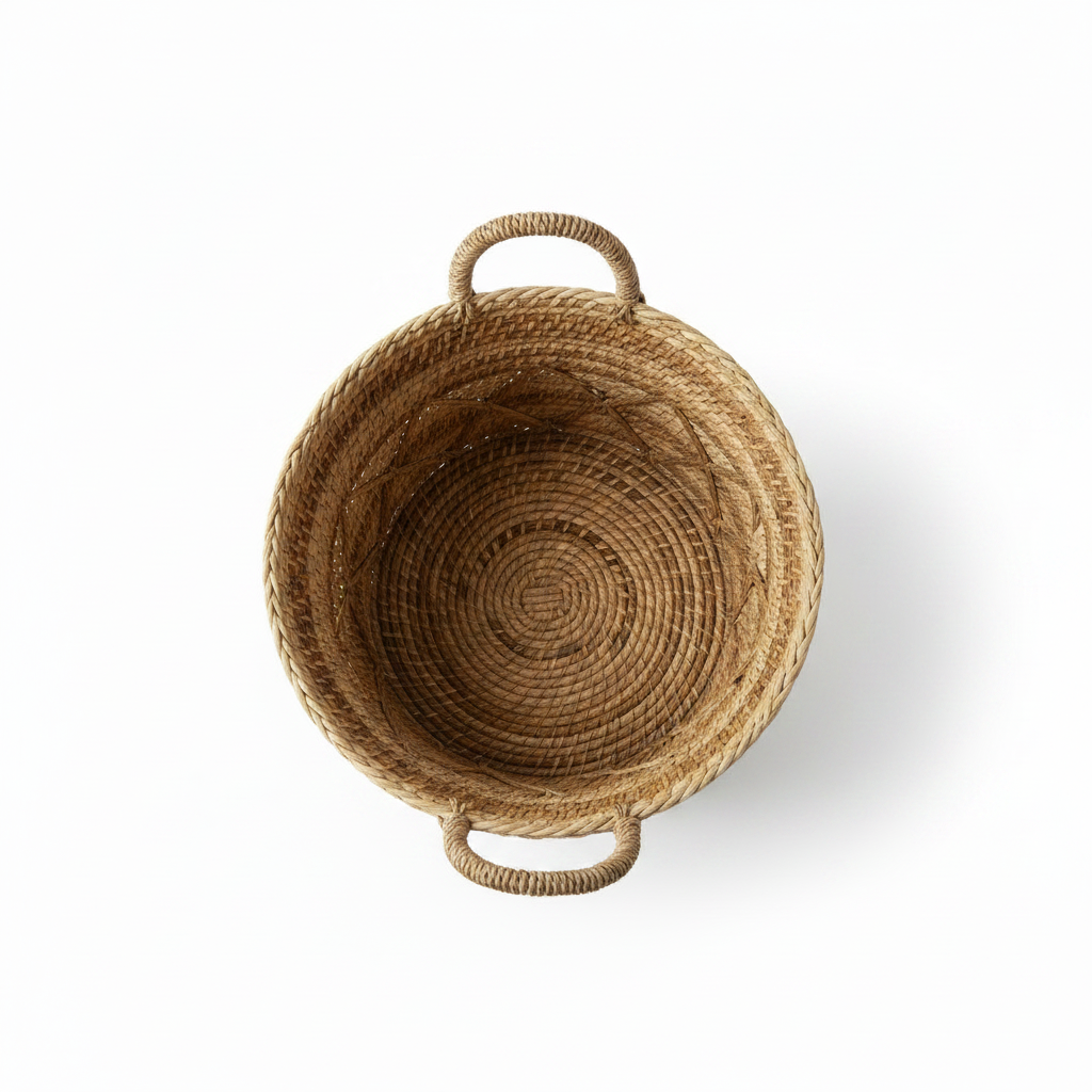 Rattan Basket – Top Down